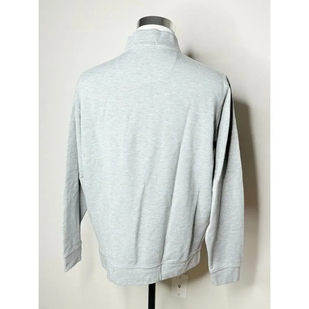 Peter Millar Pullover Mens XL Gray Perth Performance 1/4 Zip Crown Sport Golf